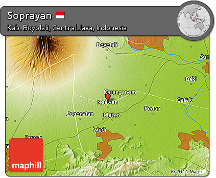 Physical 3D Map of Soprayan