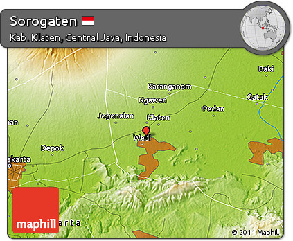 Physical 3D Map of Sorogaten