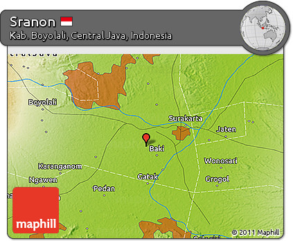 Physical 3D Map of Sranon
