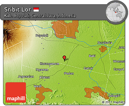 Physical 3D Map of Sribit Lor