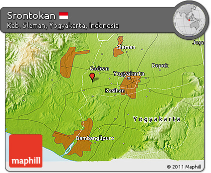 Physical 3D Map of Srontokan