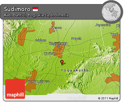 Physical 3D Map of Sudimoro