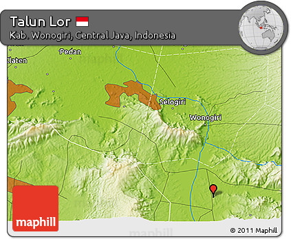 Physical 3D Map of Talun Lor