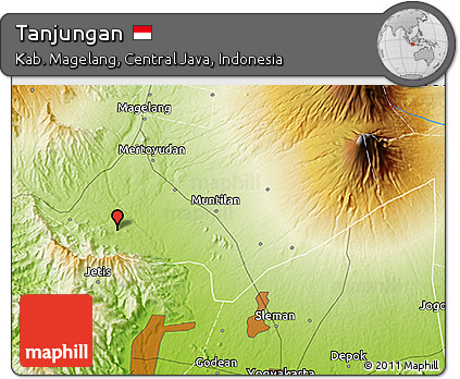 Physical 3D Map of Tanjungan