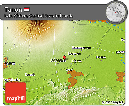 Physical 3D Map of Tanon