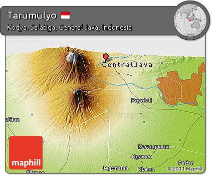 Physical 3D Map of Tarumulyo
