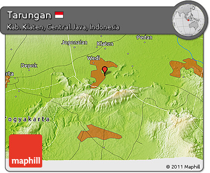 Physical 3D Map of Tarungan
