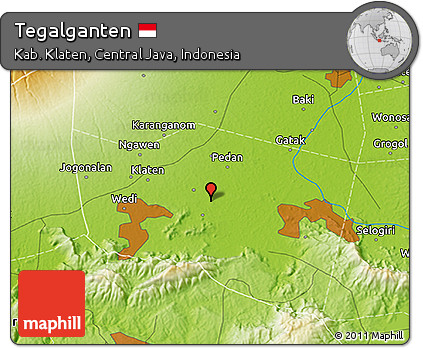 Physical 3D Map of Tegalganten