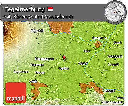 Physical 3D Map of Tegalmerbung