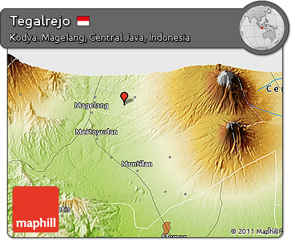 Physical 3D Map of Tegalrejo