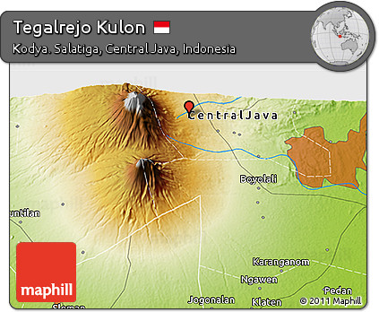 Physical 3D Map of Tegalrejo Kulon