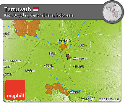 Physical 3D Map of Temuwuh
