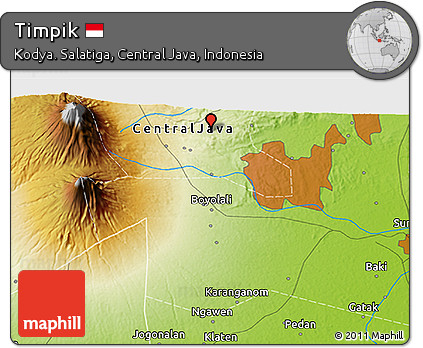 Physical 3D Map of Timpik