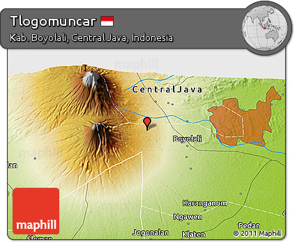 Physical 3D Map of Tlogomuncar