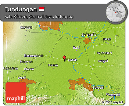 Physical 3D Map of Tundungan