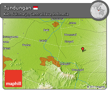 Physical 3D Map of Tundungan