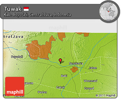 Physical 3D Map of Tuwak