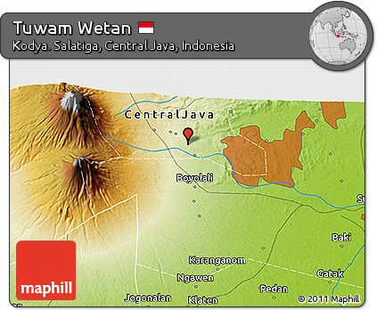 Physical 3D Map of Tuwam Wetan