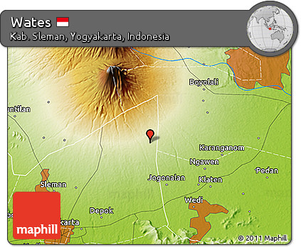 Physical 3D Map of Wates
