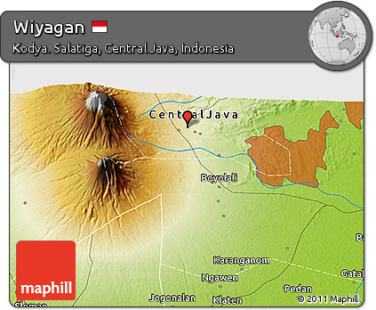 Physical 3D Map of Wiyagan