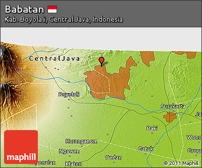 Physical 3D Map of Babatan
