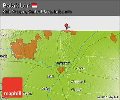 Physical 3D Map of Balak Lor