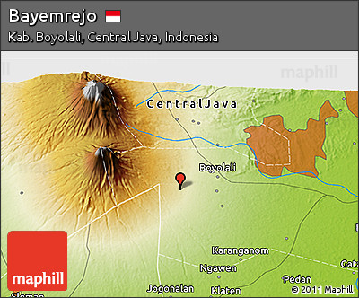Physical 3D Map of Bayemrejo