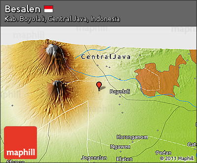 Physical 3D Map of Besalen