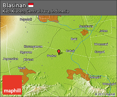 Physical 3D Map of Blasinan