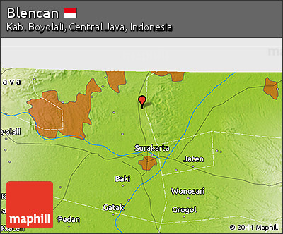 Physical 3D Map of Blencan