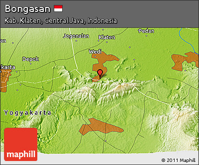 Physical 3D Map of Bongasan