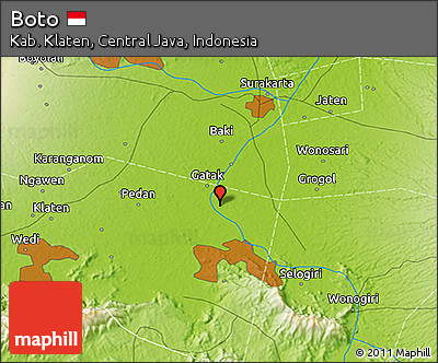 Physical 3D Map of Boto