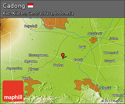 Physical 3D Map of Cadong
