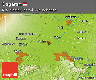 Physical 3D Map of Dagaran