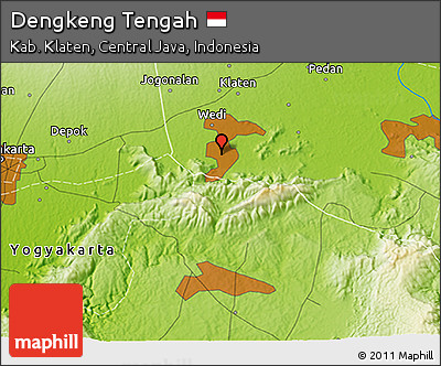 Physical 3D Map of Dengkeng Tengah