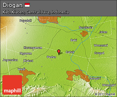 Physical 3D Map of Diogan