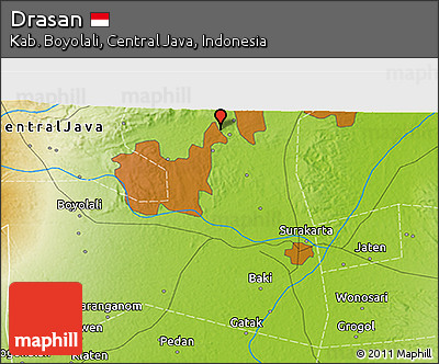 Physical 3D Map of Drasan
