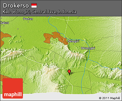 Physical 3D Map of Drokerso