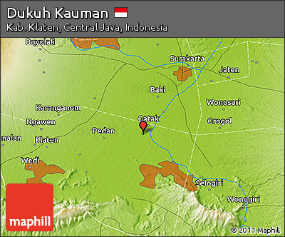 Physical 3D Map of Dukuh Kauman