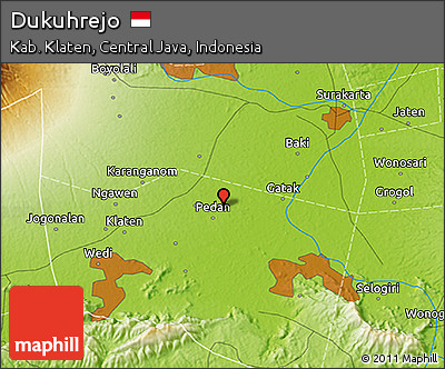 Physical 3D Map of Dukuhrejo