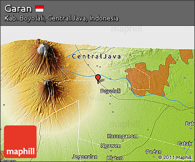Physical 3D Map of Garan