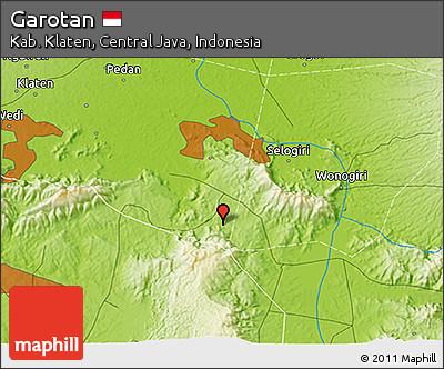 Physical 3D Map of Garotan