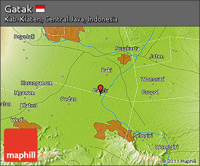 Physical 3D Map of Gatak