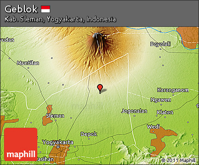 Physical 3D Map of Geblok