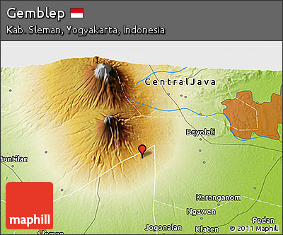 Physical 3D Map of Gemblep