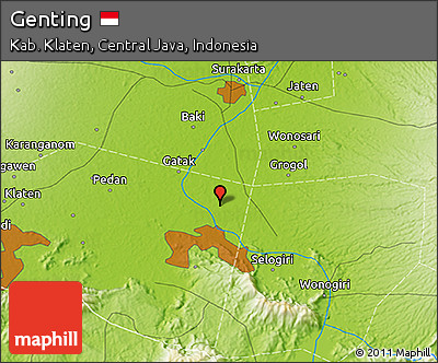 Physical 3D Map of Genting
