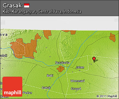 Physical 3D Map of Grasak