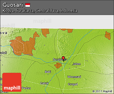 Physical 3D Map of Guosari