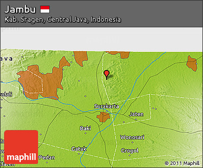 Physical 3D Map of Jambu