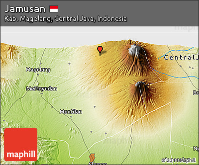 Physical 3D Map of Jamusan